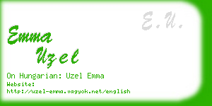 emma uzel business card